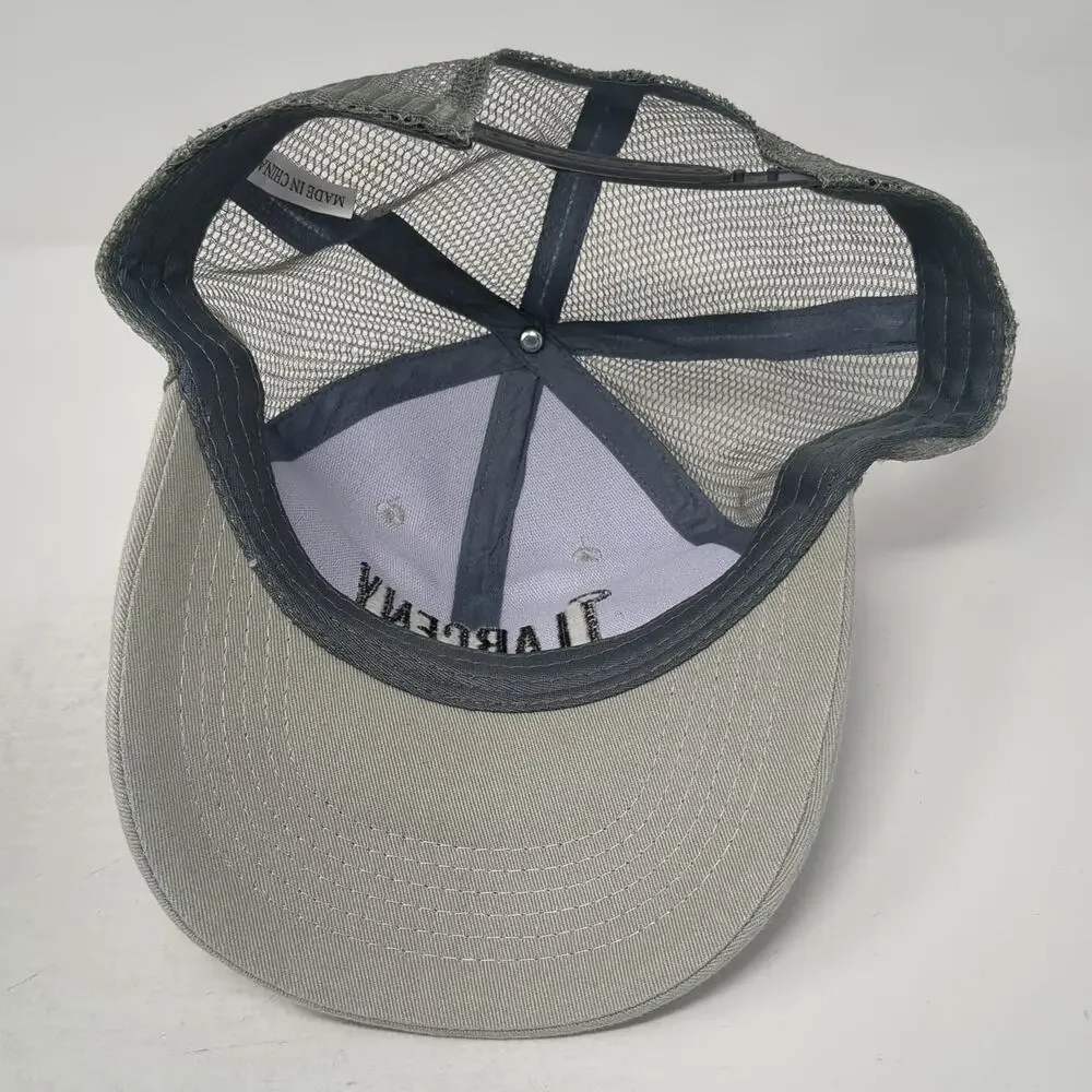Larceny Bourbon Gray One Size Trucker Hat John E Fitzgerald Mesh Snapback Logo